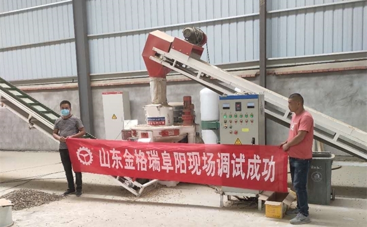 阜陽生物質顆粒機調試成功