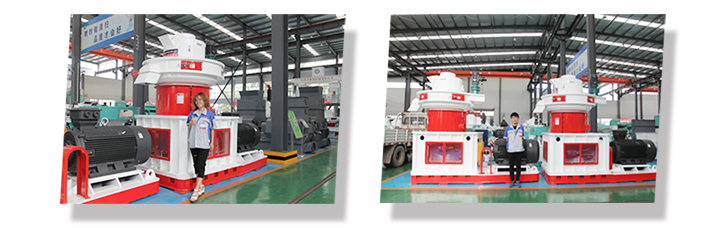 玉米秸稈顆粒機實景展示